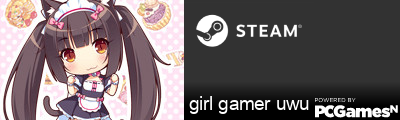 girl gamer uwu Steam Signature
