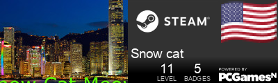 Snow cat Steam Signature