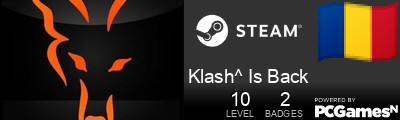 Klash^ Is Back Steam Signature