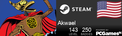 Steam Profile badge for Akwael: Get your our own Steam Signature at SteamIDFinder.com