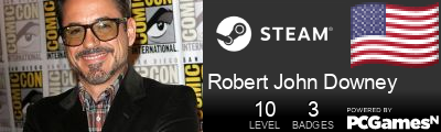 Robert John Downey Steam Signature