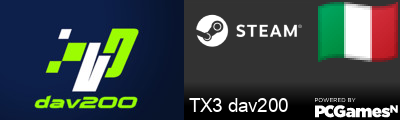 TX3 dav200 Steam Signature