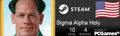 Sigma Alpha Holy Steam Signature