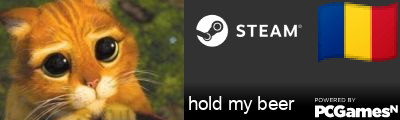 hold my beer Steam Signature
