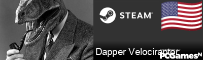Dapper Velociraptor Steam Signature