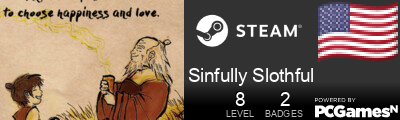 Sinfully Slothful Steam Signature
