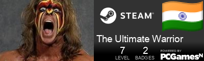 The Ultimate Warrior Steam Signature