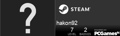 hakon92 Steam Signature