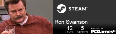 Ron Swanson Steam Signature