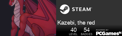Kazebi, the red Steam Signature