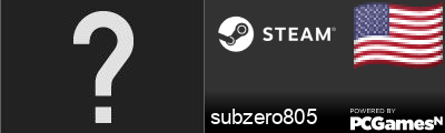 subzero805 Steam Signature