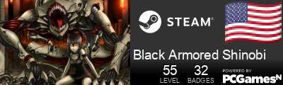 Black Armored Shinobi Steam Signature