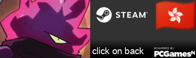 click on back Steam Signature