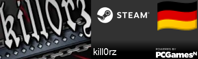 Steam Profile badge for kill0rz: Get your our own Steam Signature at SteamIDFinder.com