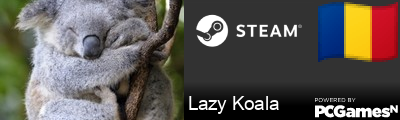 Lazy Koala Steam Signature
