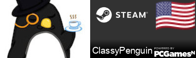 ClassyPenguin Steam Signature