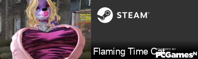 Flaming Time Cat Steam Signature