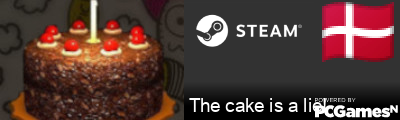 Steam Profile badge for The cake is a lie!: Get your our own Steam Signature at SteamIDFinder.com