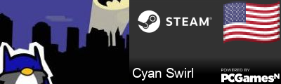 Cyan Swirl Steam Signature