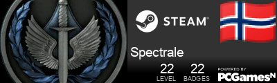 Steam Profile badge for Spectrale: Get your our own Steam Signature at SteamIDFinder.com