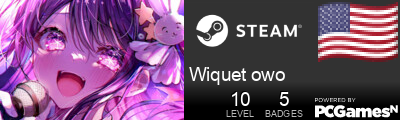 Wiquet owo Steam Signature