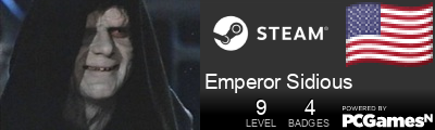 Emperor Sidious Steam Signature