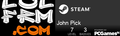 John Pick Steam Signature