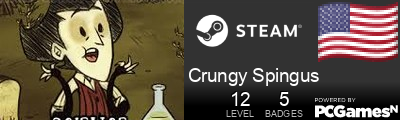 Crungy Spingus Steam Signature