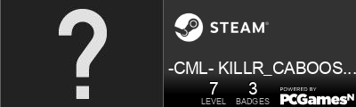 -CML- KILLR_CABOOSE14 Steam Signature