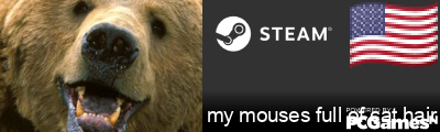 my mouses full of cat hair Steam Signature