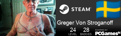 Greger Von Stroganoff Steam Signature