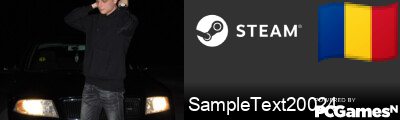 SampleText20024 Steam Signature