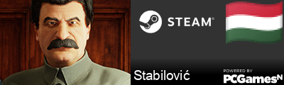 Stabilović Steam Signature