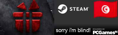 sorry i'm blind! Steam Signature