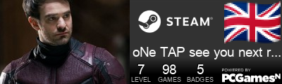 oNe TAP see you next round Steam Signature