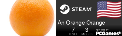 An Orange Orange Steam Signature