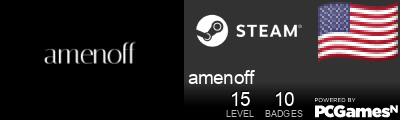 amenoff Steam Signature