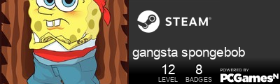 gangsta spongebob Steam Signature