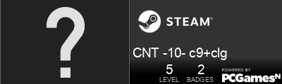 CNT -10- c9+clg Steam Signature