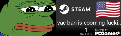 vac ban is cooming fucking idio Steam Signature