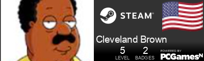 Cleveland Brown Steam Signature