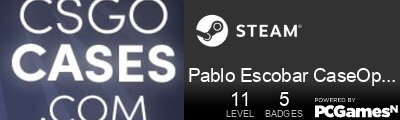 Pablo Escobar CaseOpening.com Steam Signature