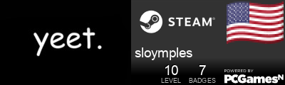 sloymples Steam Signature