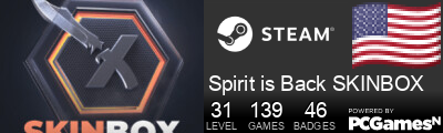 Spirit is Back SKINBOX Steam Signature