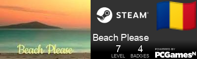 Beach Please Steam Signature