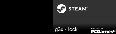 g3x - lock Steam Signature
