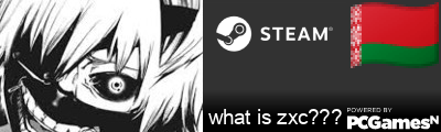 what is zxc??? Steam Signature