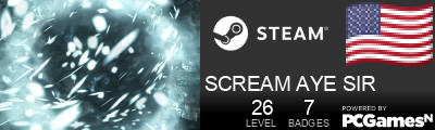SCREAM AYE SIR Steam Signature