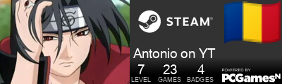 Antonio on YT Steam Signature