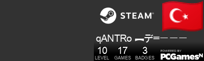 qANTRo ︻デ═一一一 Steam Signature